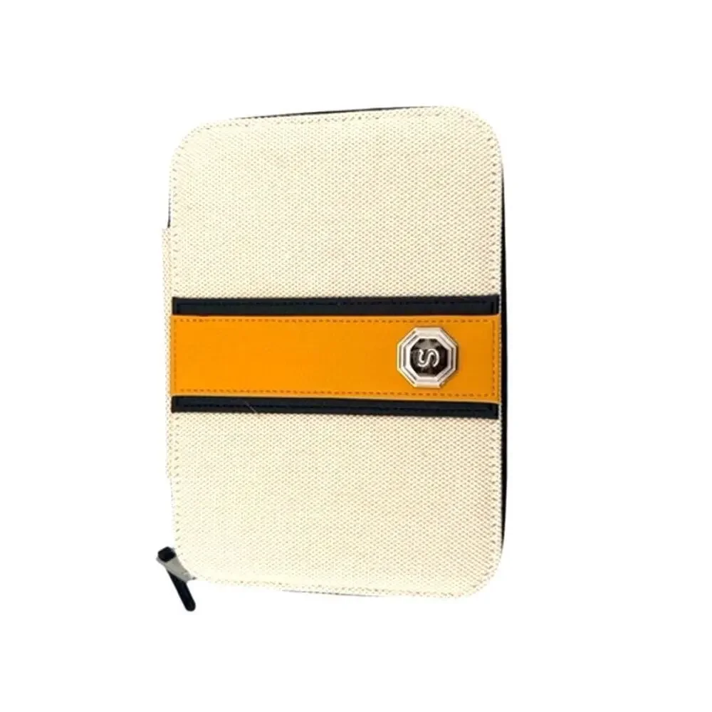 Estella Bartlett Slim Jewelry Box Travel Organizer Cream Yellow EUC